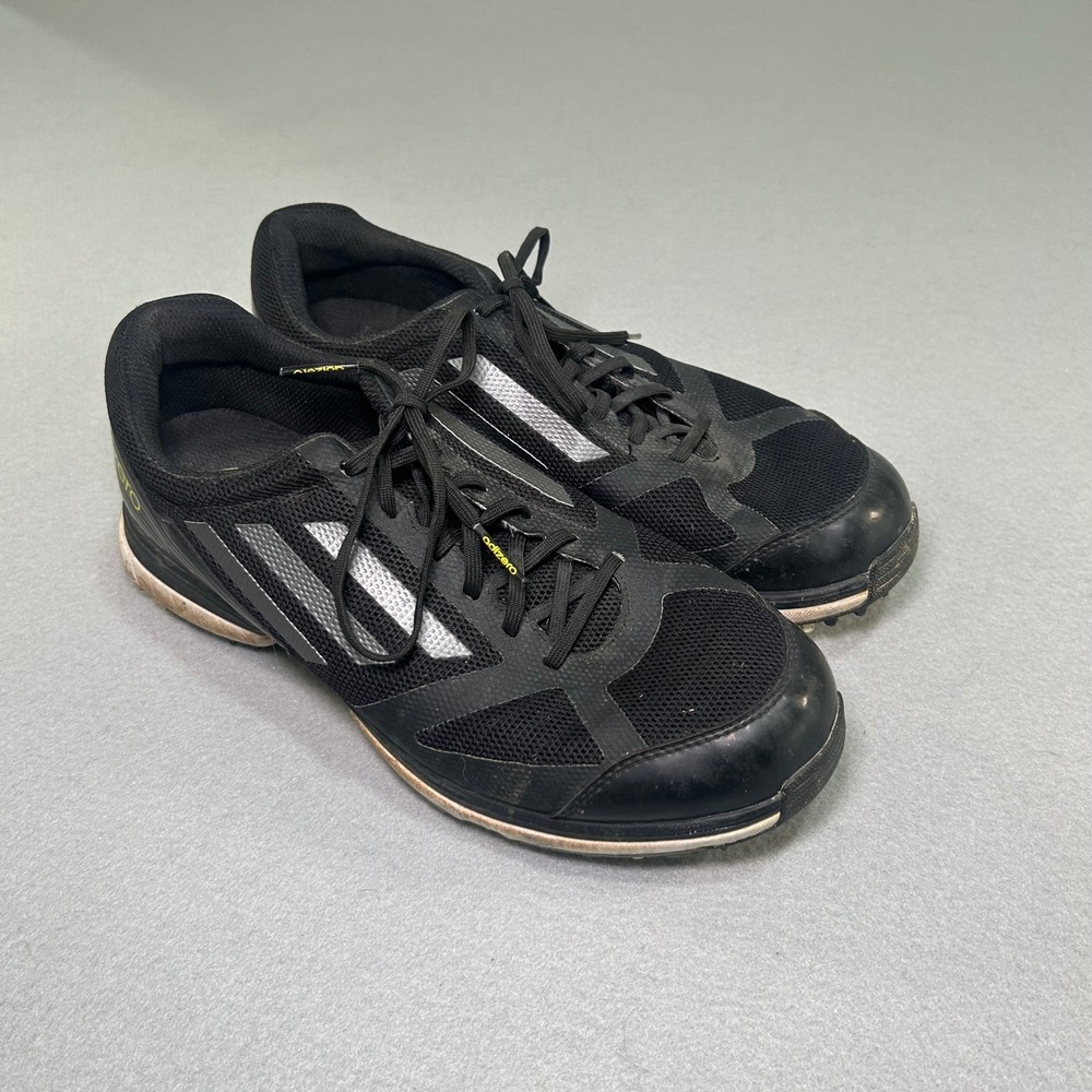 Adidas Adizero Golf Shoes Mens 8.5 Black Silver G72239 Spiked Sprintframe